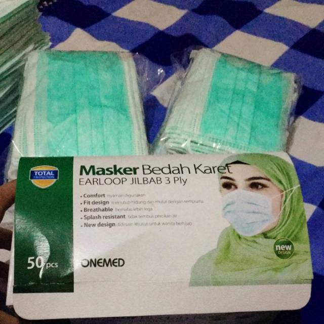  Masker  Bedah  Karet Earloop 3 ply Shopee Indonesia