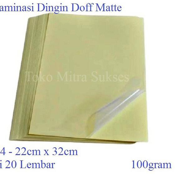 

[GH0401] Plastik Laminasi Dingin Doff Matte [Terpopuler] [,,M4K4CI...,]