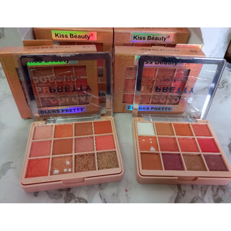 PROMO EYESHADOW&amp;BLUSHER COLOR PRETTY | BINMEI 12WARNA NO.87117-03 | NO.8280