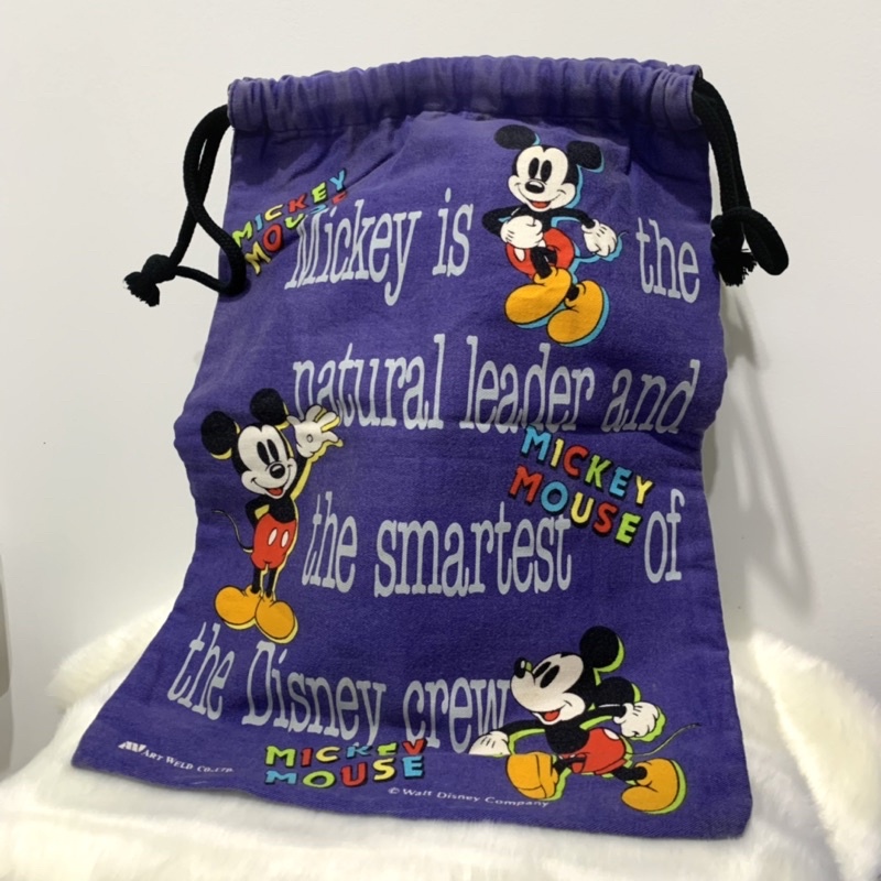 tas mickey mouse / tas serut mickey mouse / drawstring mickey mouse / mickey mouse disney
