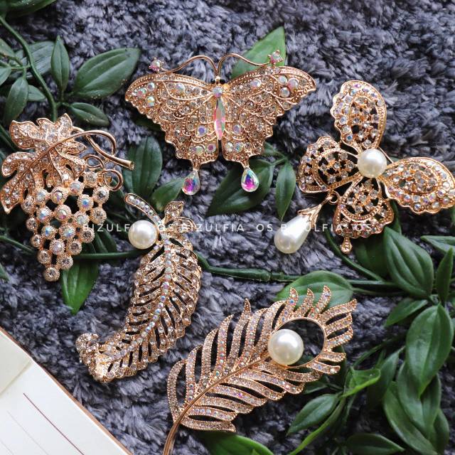 Brooch / bros jilbab / bros hijab / bros lucu / bros dada / Bros Cantik untuk Wanita BZO
