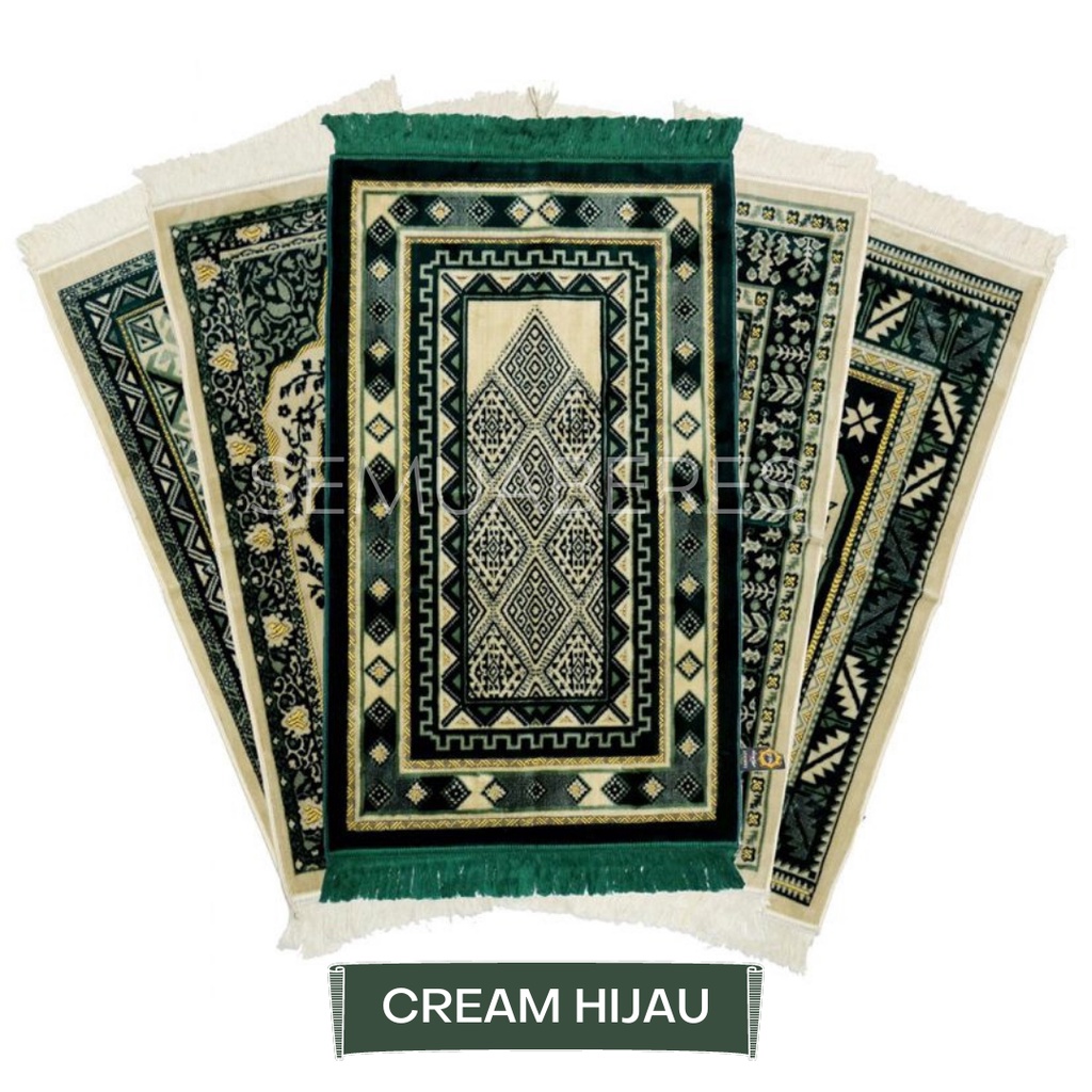 Sajadah Bulu Tebal YAKAR MIDI 105 x 50 cm - Turkey Turki Sholat Premium