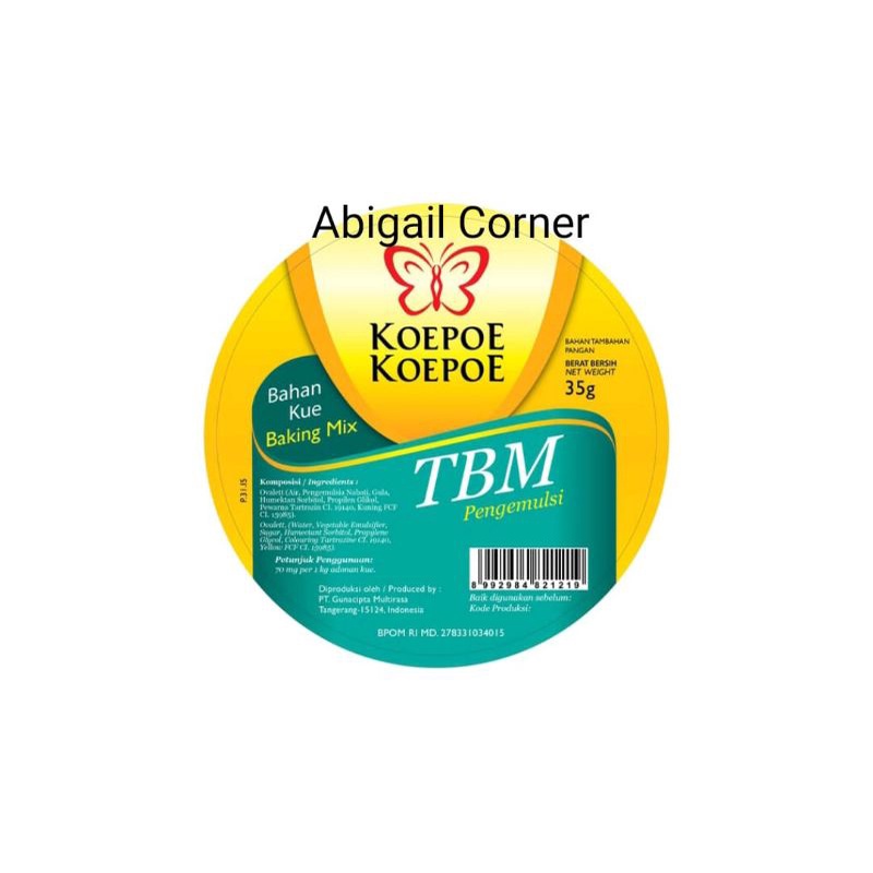 

Abigailcorner - Koepoe Koepoe | TBM (35 gr) Kecil