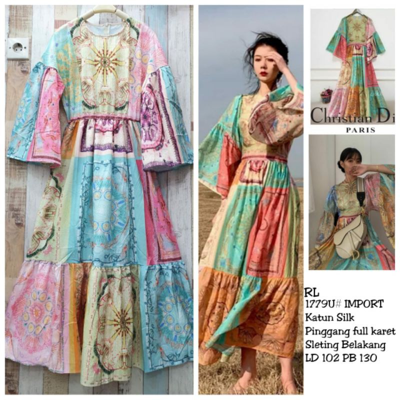Gamis di*or rainbow import
