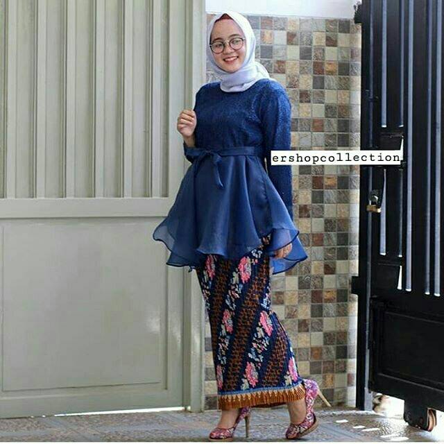 Setelan Marimar Brukat Mix Organza Busui Friendly