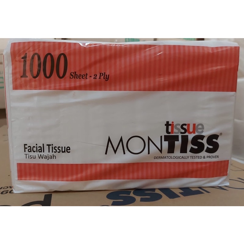 tisu tissue montiss kiloan / 1000 sheets 2ply