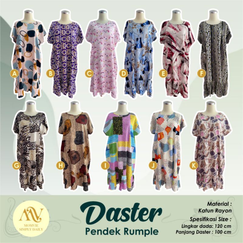 Daster Pendek Ruffle Dewasa Busui Jumbo by Momvie