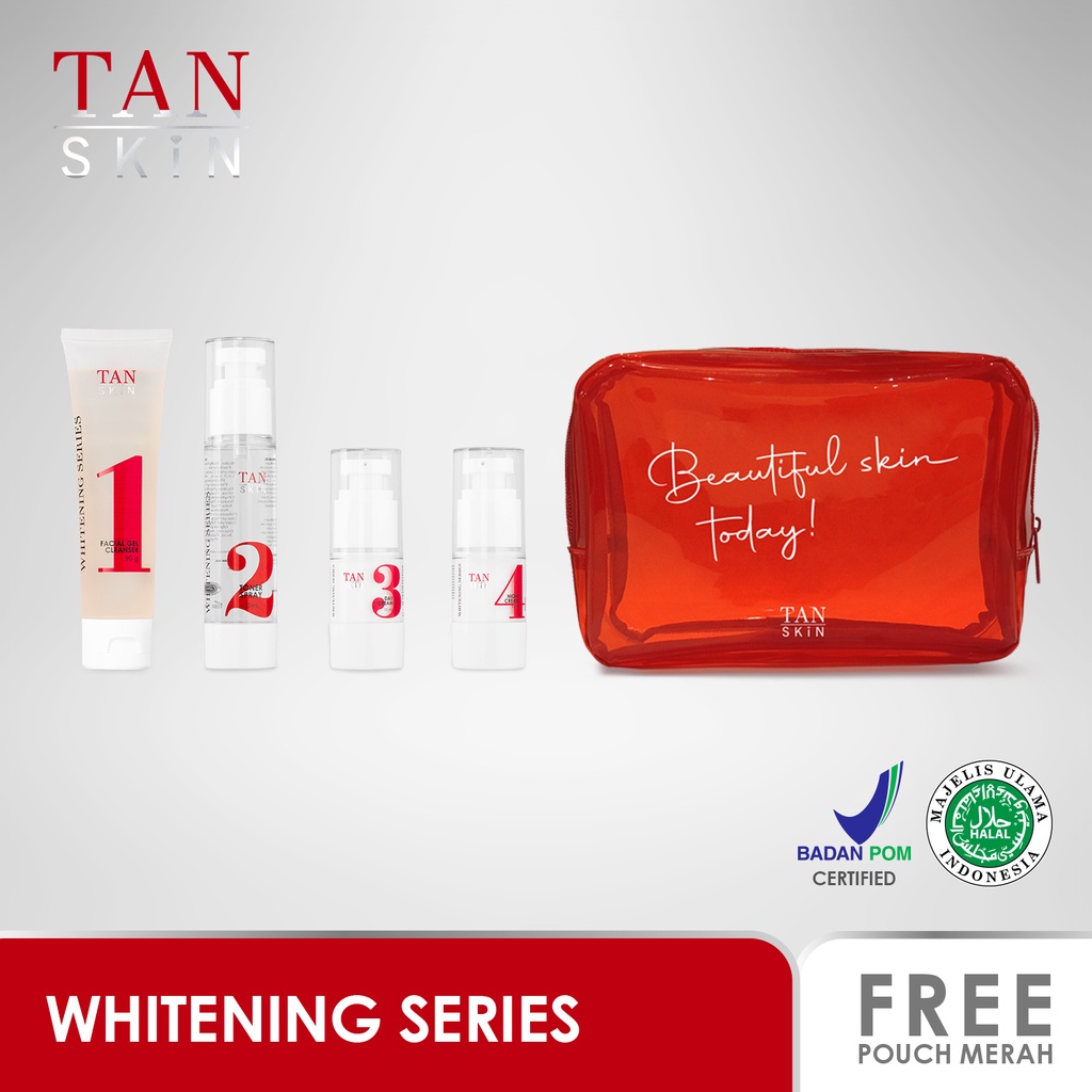 Tan Skin Original Paket Whitening Series Krim Perawatan Wajah Cewek Cowok Skincare BPOM Halal