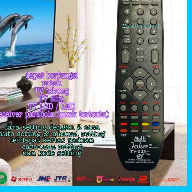 ❈ REMOT REMOTE TV MULTI / UNIVERSAL TV RECEIVER JOKER 523 ➺