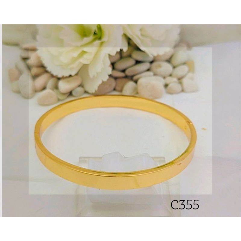 Gelang Bangle Polos Replika Emas