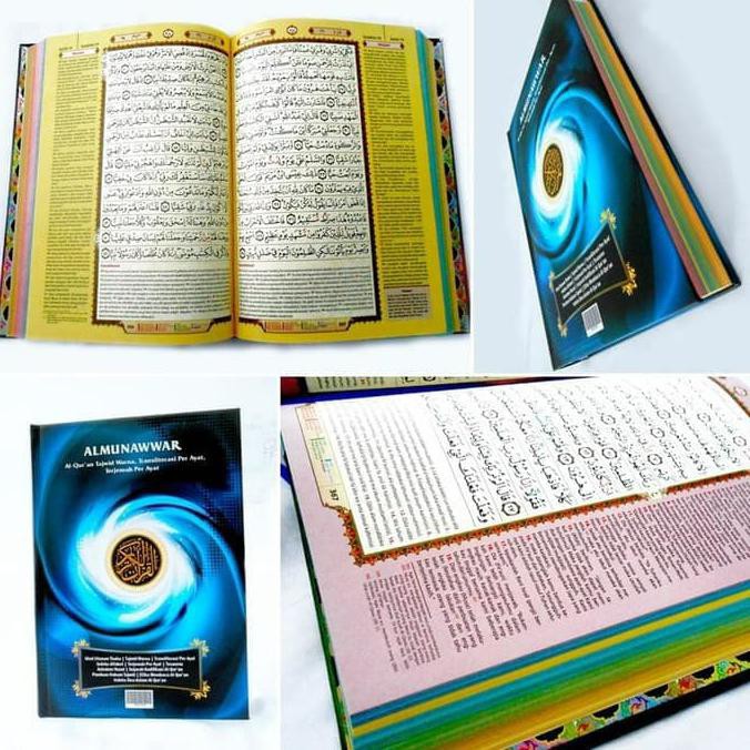 Al Quran Al Munawwar Besar A4, Al Quran Tajwid Terjemah Per Ayat