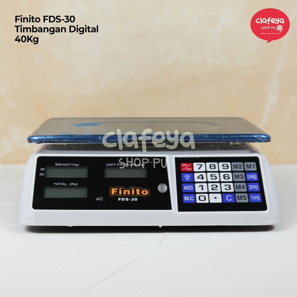 Digital Scale FINITO FDS30 40kg - Timbangan Duduk Digital Kapasitas 40kg