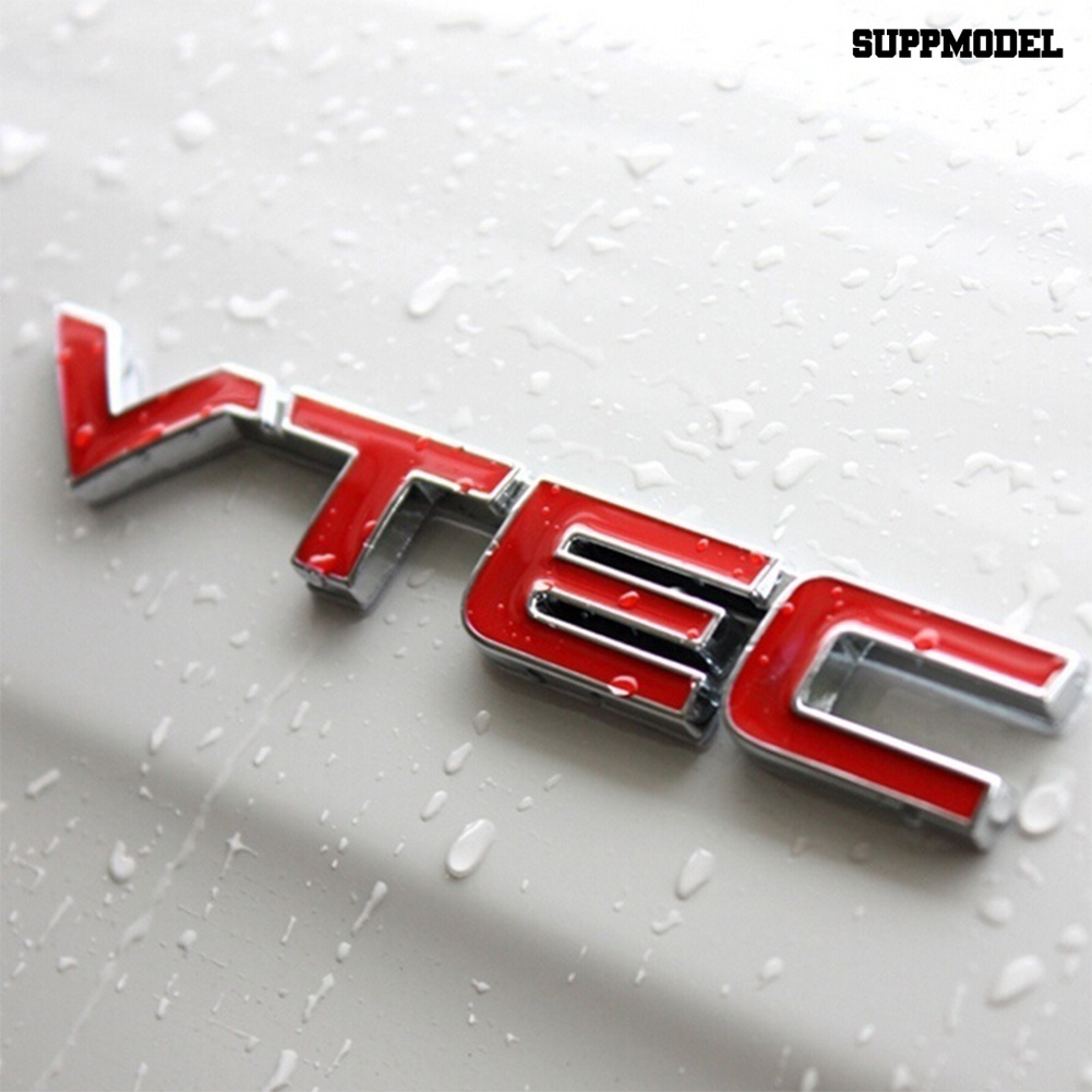 Stiker Emblem / Badge Tulisan VTEC Untuk Dekorasi Body Mobil