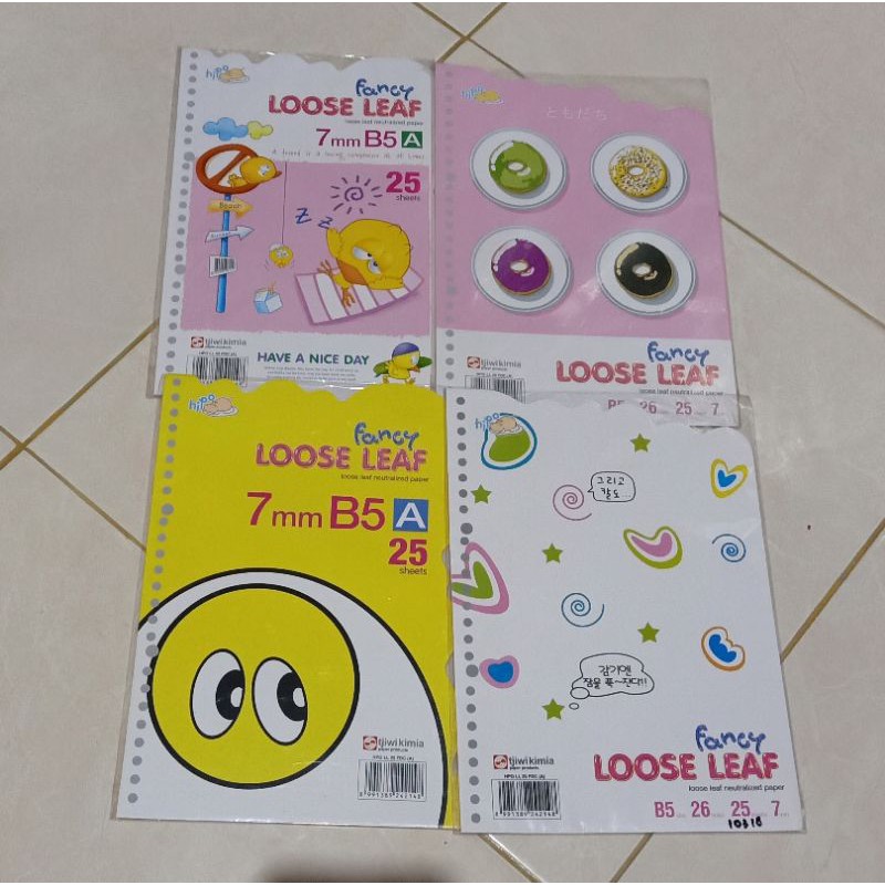 

KERTAS FILE LOOSE LEAF FANCY HIPO B5