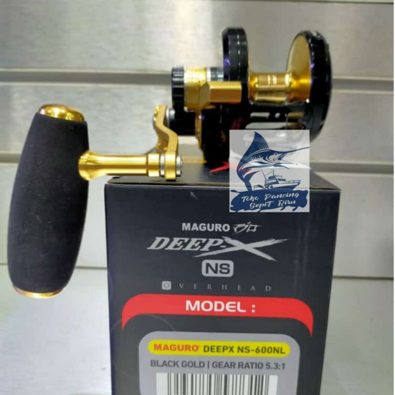 REEL OH MAGURO DEEP X NS 600NL BLACK GOLD HANDLE KIRI NEW 2021