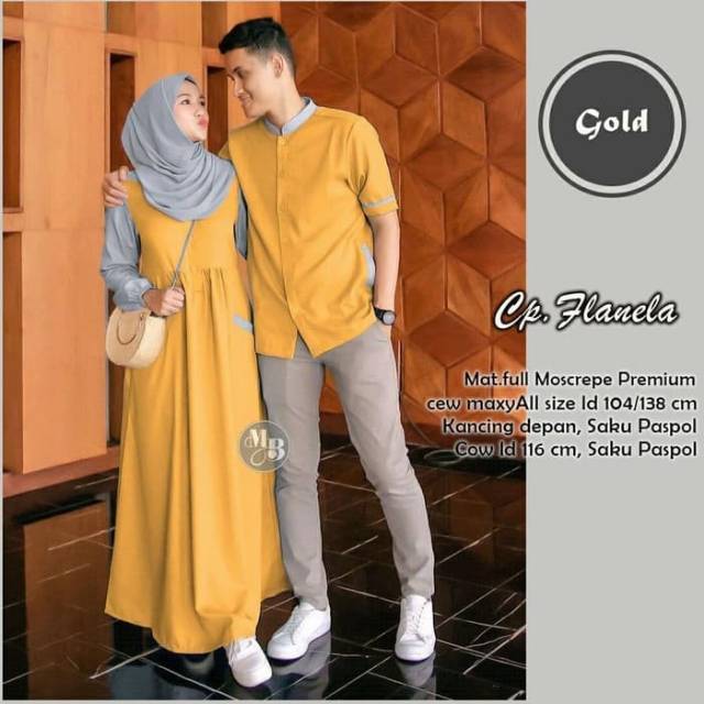 Baju couple kemeja gamis