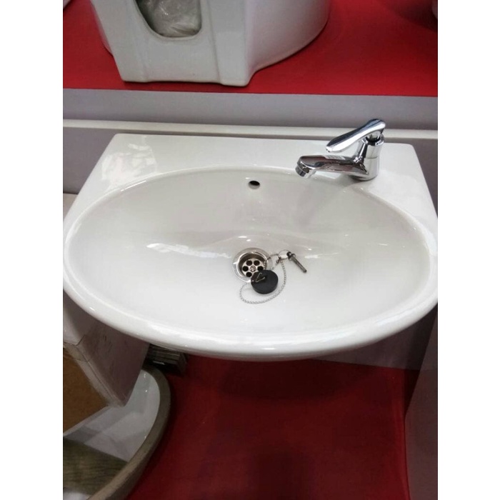 T.Lillie - Paket Wastafel Toto Komplit Kran Afur Stop Kran Wastafel Flexibel