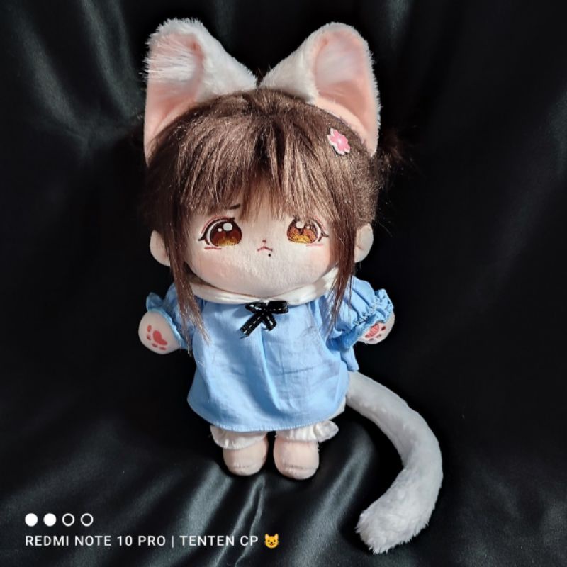 Nekomimi Cat Ear Tail set 20cm kpop doll clothes accessories acc BTS EXO SEVENTEEN NCT DAY6 X1 WANNA