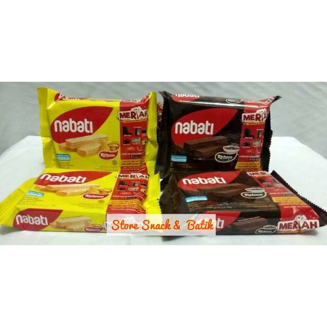 

snack Wafer Nabati 50 gram /wafer coklat/keju/biskuit