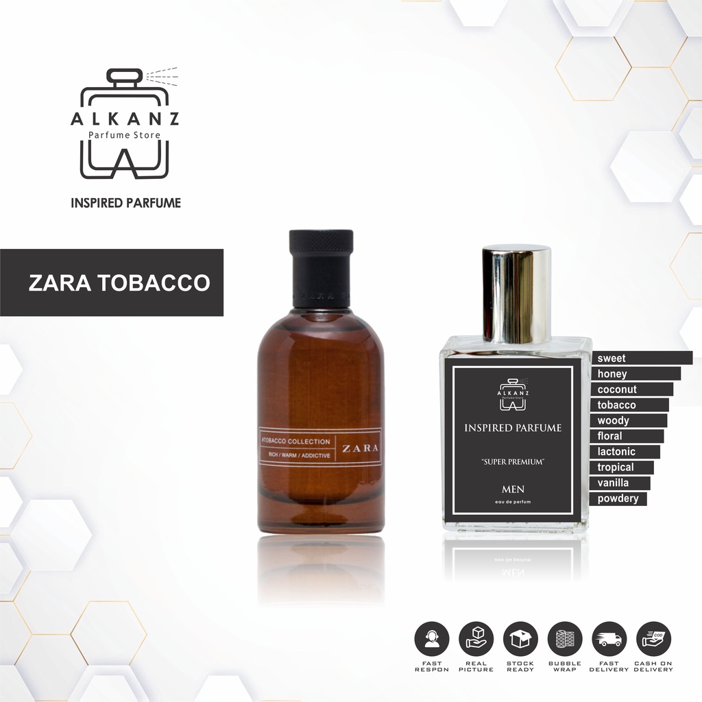 Inspired Parfum Zara Tobacco Rich Warm Parfume Farfum Minyak Wangi Tahan Lama Pria Cowok Laki EDP