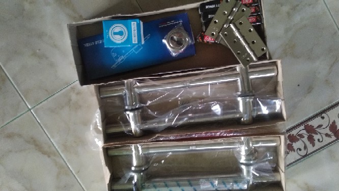 Handle Pintu Rumah Bulat Panjang 45 Cm Tarikan Pintu Dof Minimalis Gagang Pintu Kunci Pintu Dof 3 Cm