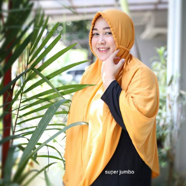 kcb polos Hijab Rempel Jilbab Instant Baby Hui Bisa COD