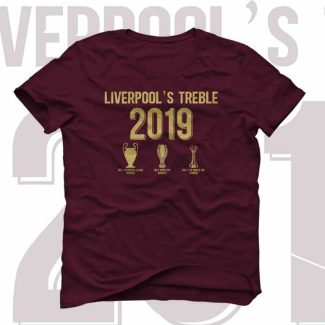 TSHIRT LIVERPOOL TREBLE 2019