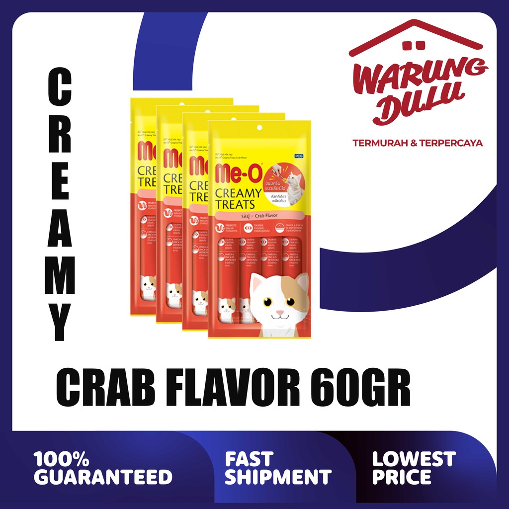 MEO CREAMY TREATS CRAB FLAFOR 60GR