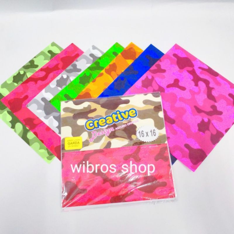 

Kertas Origami Motif Army/Kertas Warna/Kertas Kerajinan