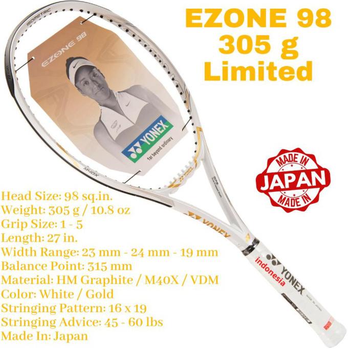 (COD) Raket Tenis YONEX Ezone 98 JAPAN LIMITED - 305 gram