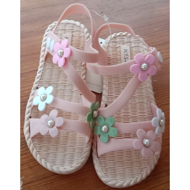 sendal anak perempuan•motif bunga•model tali•H.Y.S New realpict