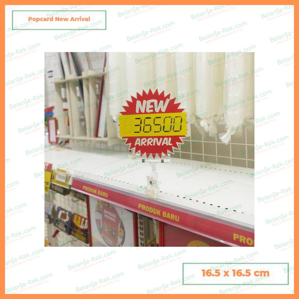 

Pop Card 1S New Arrival Kertas Promosi New Arrival 1 Paket isi 5pcs