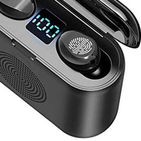 Headset TWS F9 Stereo TWS Bluetooth F9 Headset Bluetooth F9 Headset Powerbank Earphone Bluetooth F9