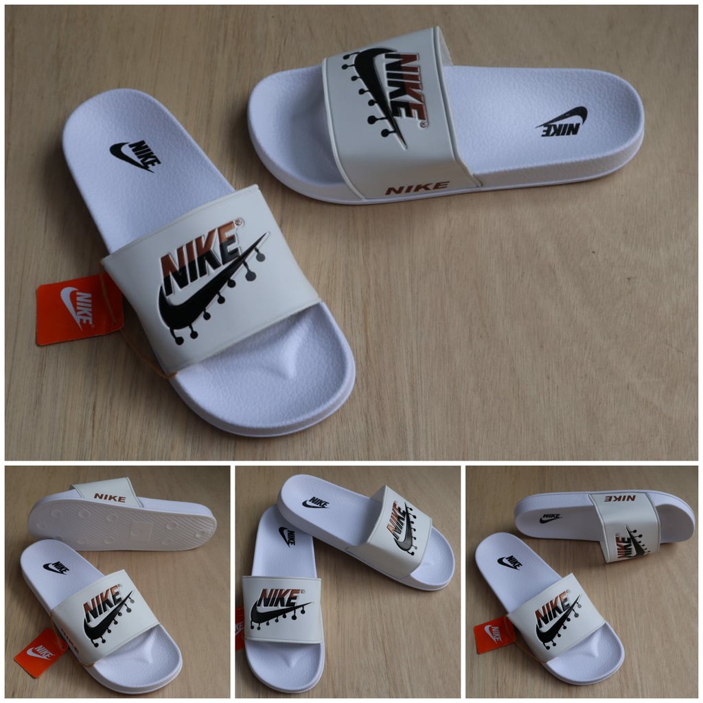 sandal nike_ pria casual formal santau hangout - sandal pria flat slide - sandal bennasi pria hanmad
