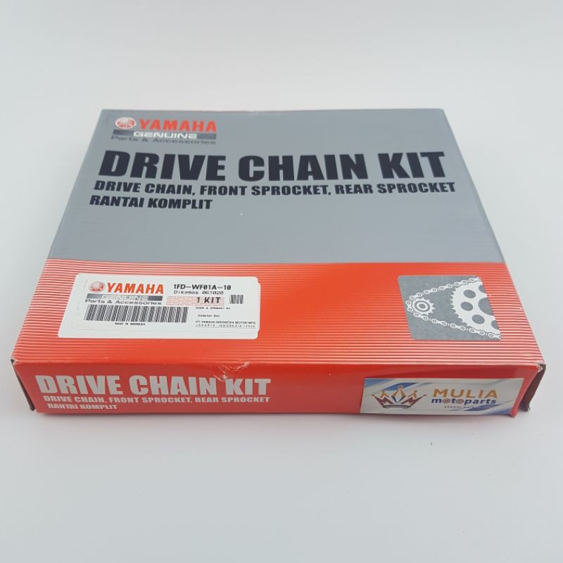 GEAR PAKET RANTAI RODA GIR PAKET SET GIRSET VEGA FORCE FI 1FD-WF01A-10 1FDWF01A10 SPROCKET KIT