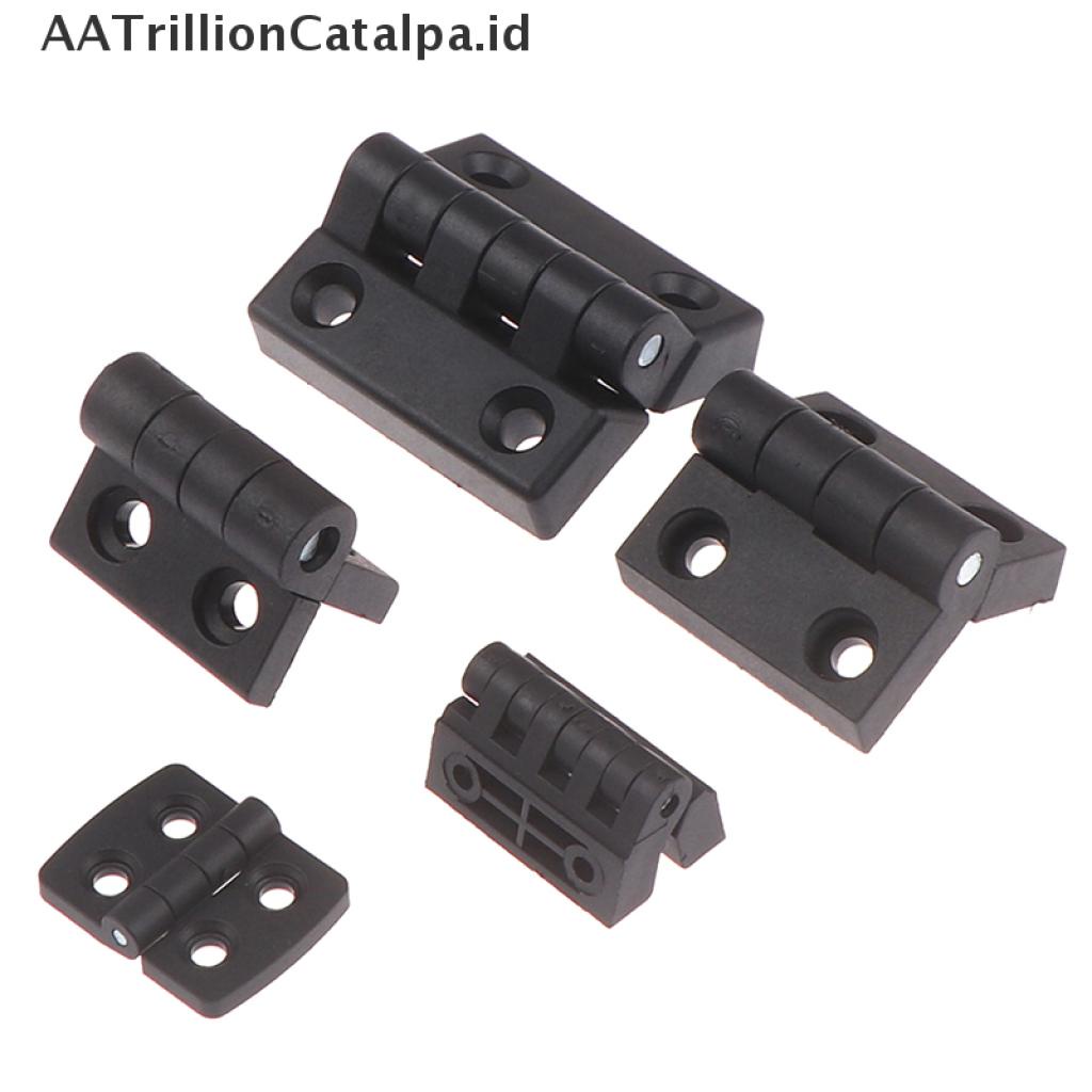 1pc Engsel Pintu Mini Bahan Plastik Abs Warna Hitam