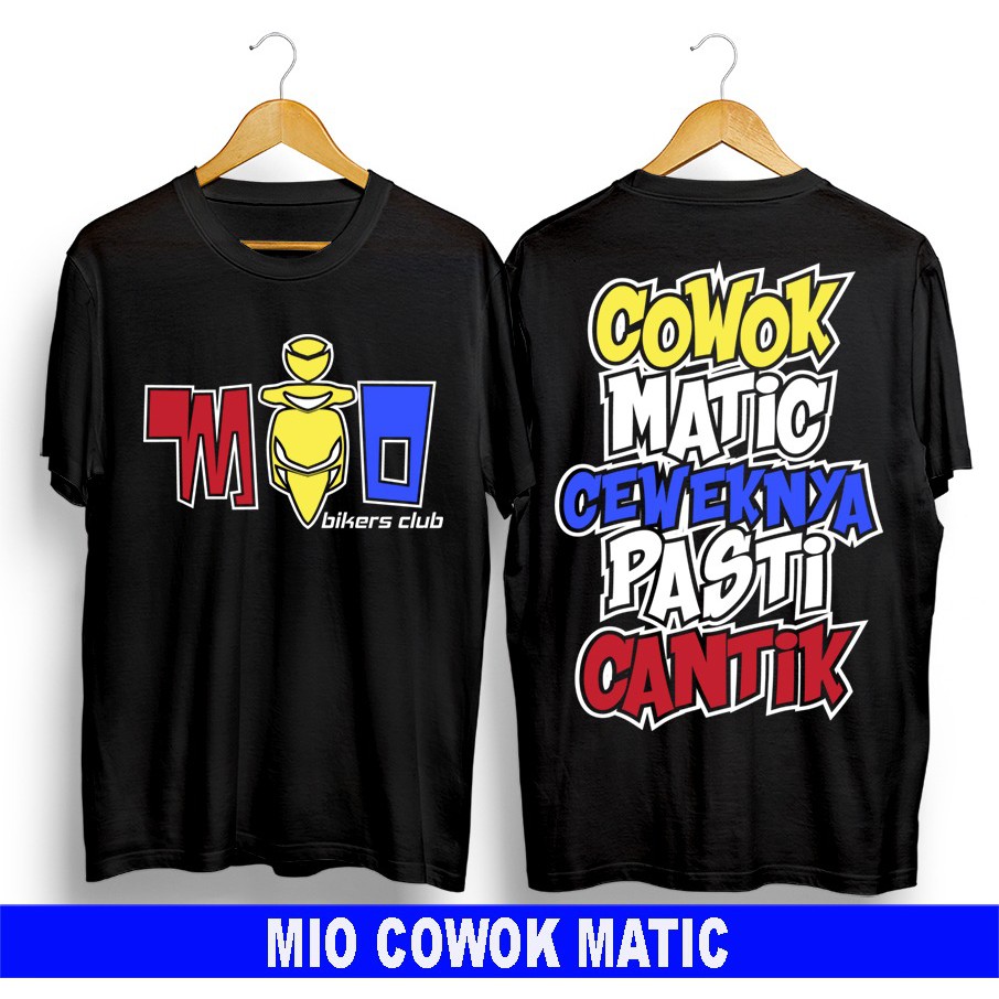 BENKA/MIO COWOK MATIC/GROSIR/BAJU PRIA/BAJU DISTRO/KAOS PRIA/KAOS DISTRO/SABLON DEPAN BELAKANG
