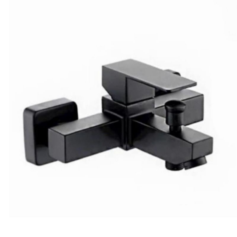 KRAN SHOWER PANAS DINGIN KOTAK STAINLESS / KRAN PANAS DINGIN HITAM