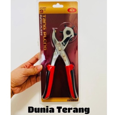 Tang Plong ATS 9in - Alat Pelubang Sabuk Pelobang Ikat Pinggang - Plong Kulit - Tang Pembolong Gesper - Punch Pliers ATS 023868