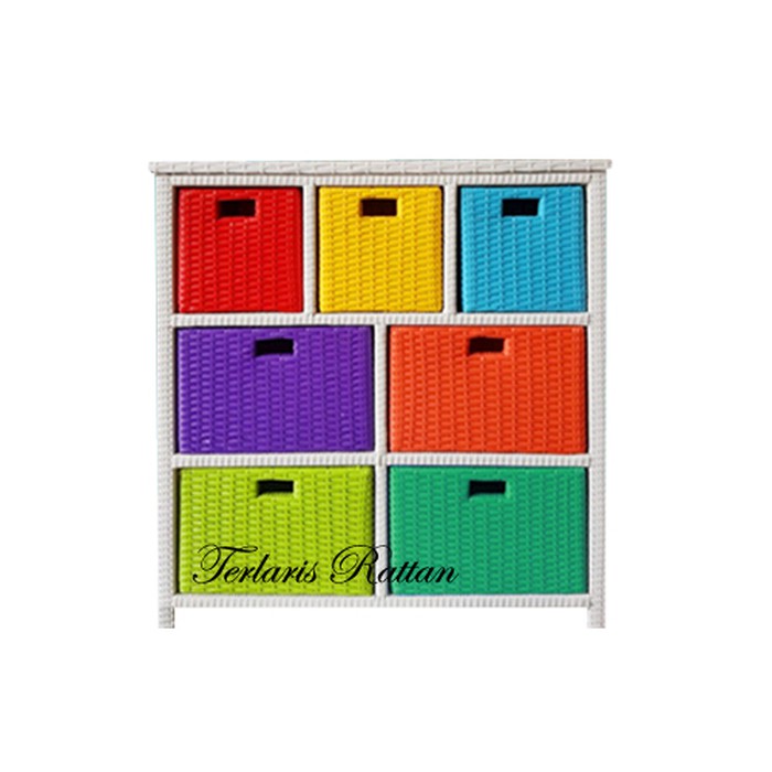 Lemari Laci Rotan Sintetis
