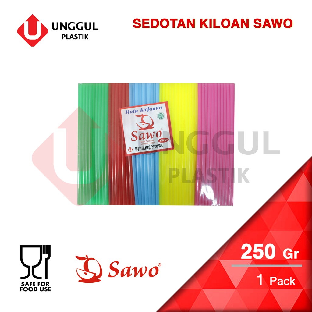SEDOTAN PLASTIK WARNA-WARNI SAWO / BAL