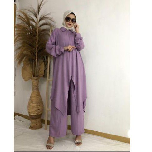 setelan tunik polos import ORI brand MTcollection