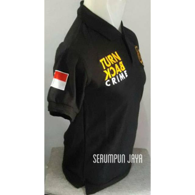 KAOS SECURITY TURN BACK CRIME - KAOS TBC SECURITY - KAOS KERAH TBC SECURITY LOGO KUNING FULL BORDIR