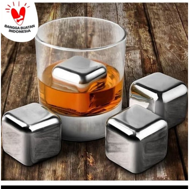 

ES BATU STAINLESS FOOD GRADE ICE CUBE STAINLES REUSABLE