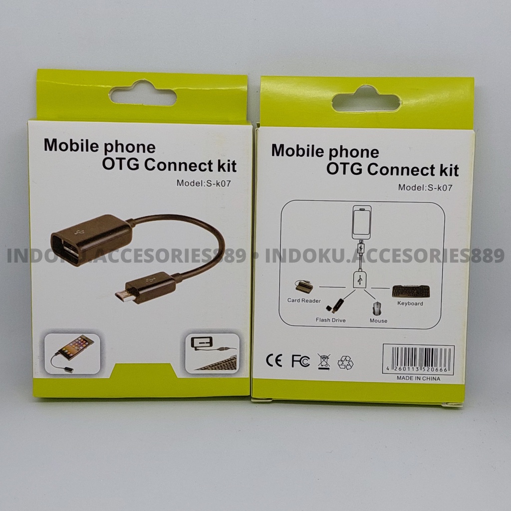 OTG  KABEL MICRO USB/tipe C/  Mobile Phone OTG Connect Kit S-K07 Micro USB