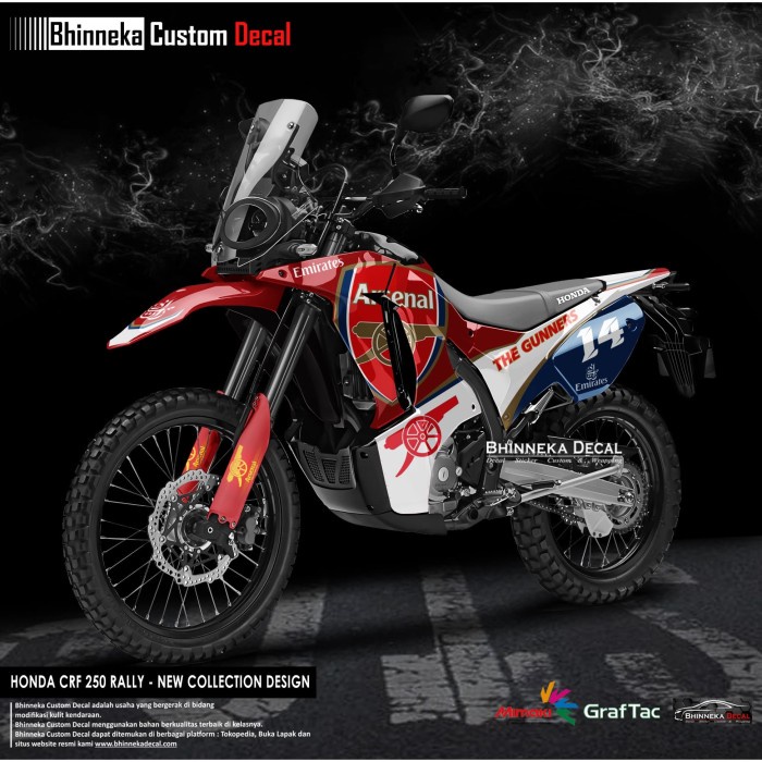 DECAL STICKER CRF 250 RALLY ARSENAL