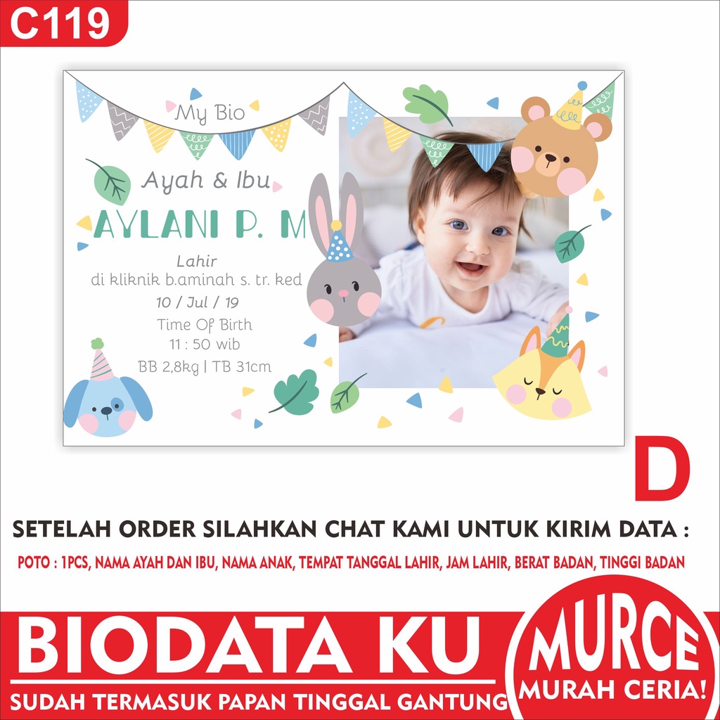 Biodata Bayi- Biodata Baby - Biodata Anak