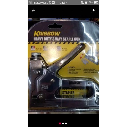 

Promo krisbow heavy duty 3in1 staple gun atau staples Berkualitas