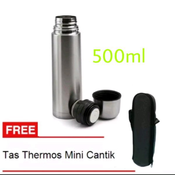 termos kecil termos stainless 500ml termos air panas Stok Terbatas