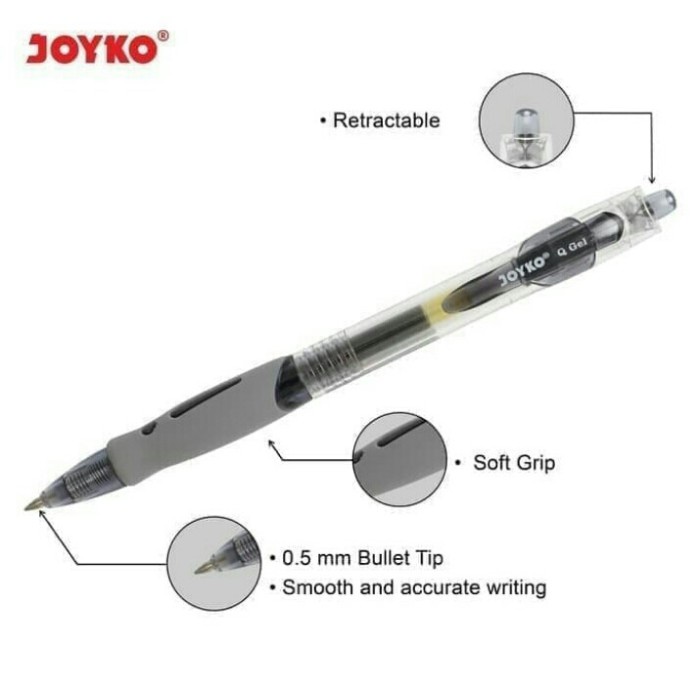 

Mantap Balpoint Gel Joyko Gp-265/Pulpen Joyko 265 Warna Hitam Dan Biru Terbatas